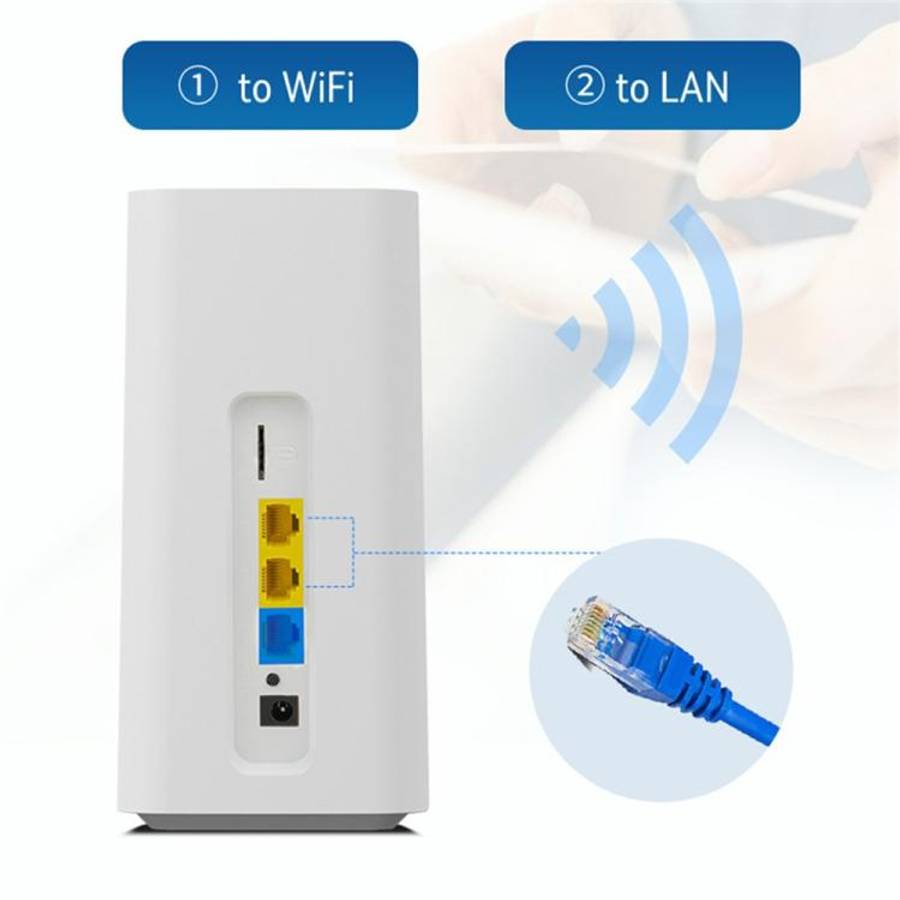 CPF101-E8 Home Office SIM Card Mobile WiFi Hotspot 3 LAN Ports Eurasian Version 4G LTE Router, US...