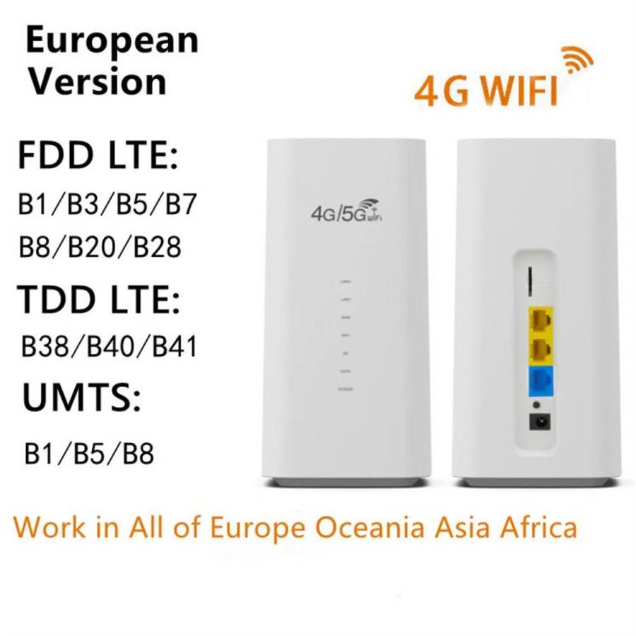 CPF101-E8 Home Office SIM Card Mobile WiFi Hotspot 3 LAN Ports Eurasian Version 4G LTE Router, US...