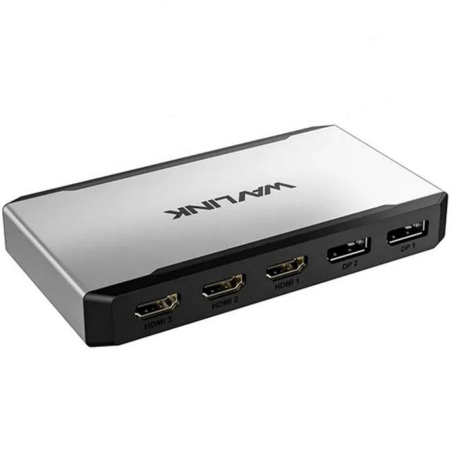 WAVLINK UG7701 Support 4K 60Hz 100W PD Hub Adapter USB-C to HD / Display Port Docking Station, UG...