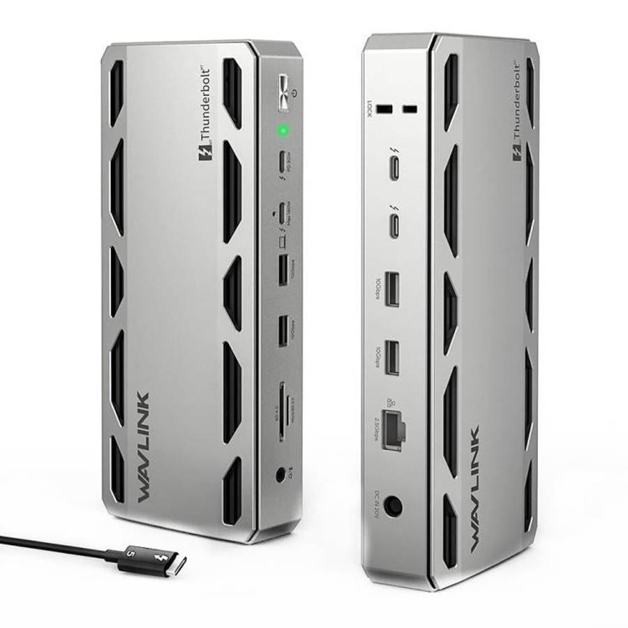 WAVLINK UTD58 12 in 1 120Gbps 140W Thunderbolt 5 Docking Station, US Plug, EU Plug, UK Plug, AU Plug