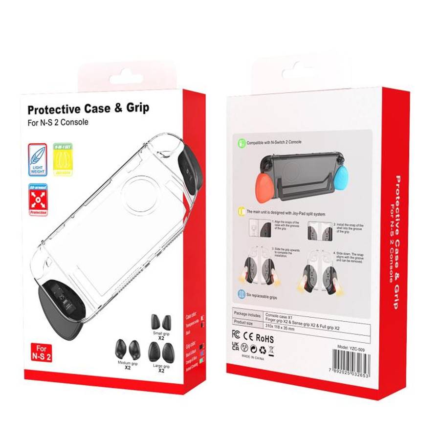 Split-style Console Protective Case with Three Sets of Interchangeable Grips (Large, Medium, Smal...