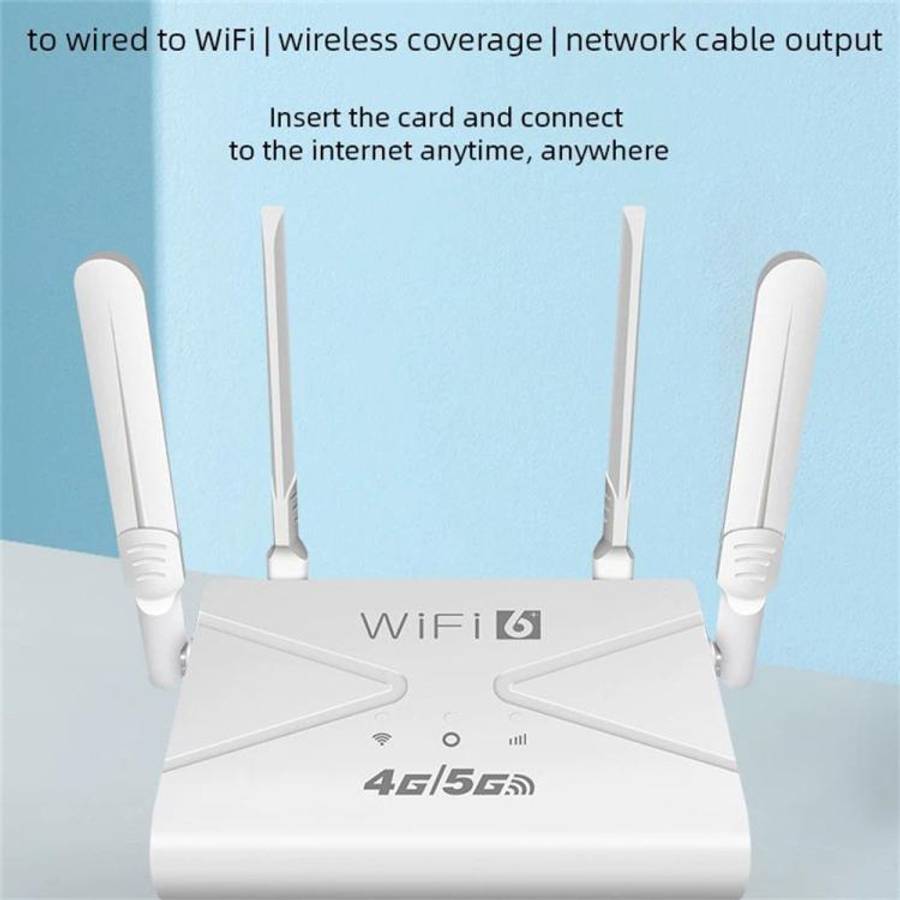 CPF907-L  American Version 4 Antennas Single WAN Port WiFi6 Home Use Router 4G LTE WiFi Router, U...