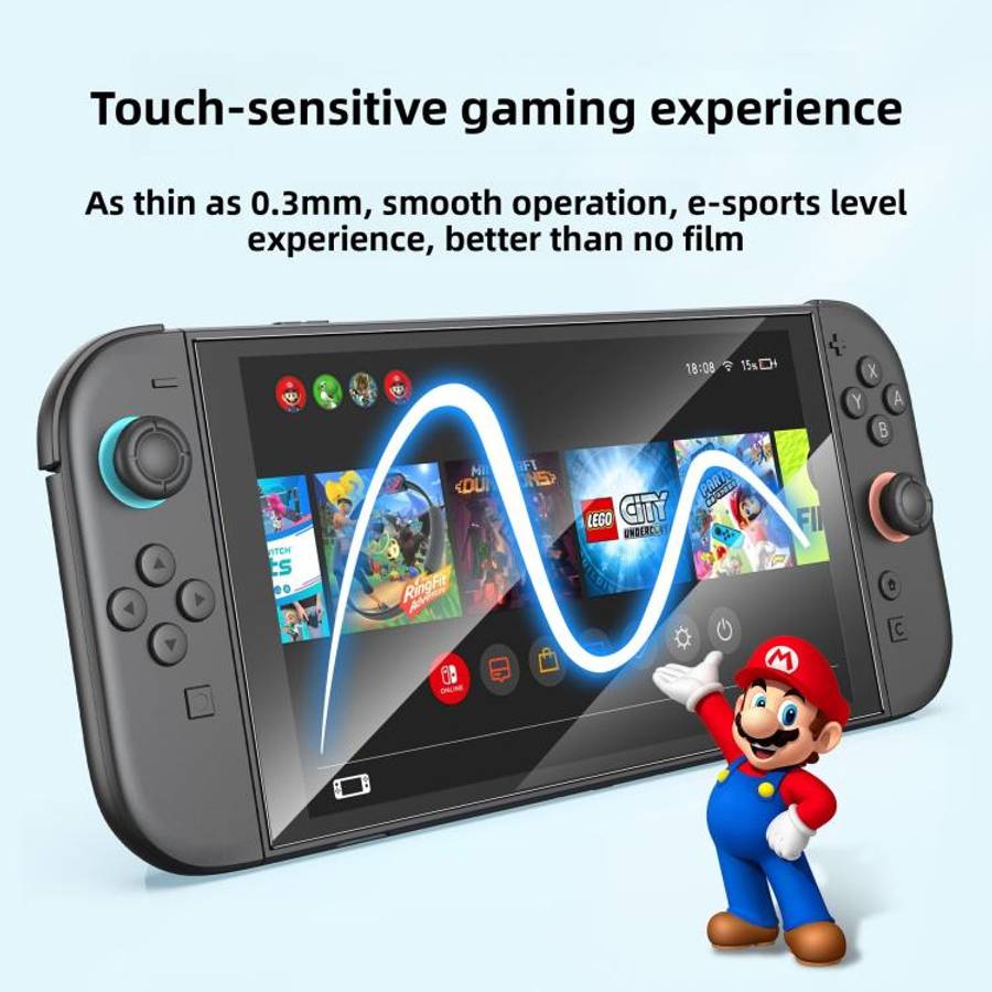 Gaming Console 2-Piece Tempered Glass Screen Protector + Alignment Frame Set, For Nintendo Switch 2