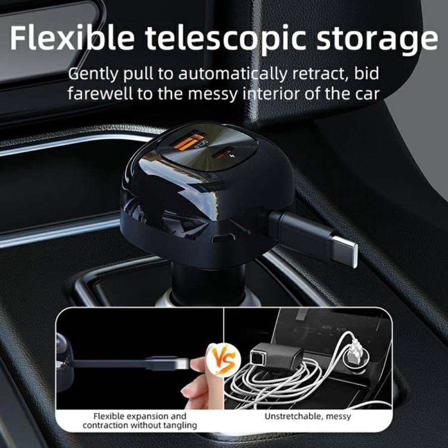 K10 Multi Port Fast Charging Cigarette Lighter PD 20W QC3.0 Dual Output Car Charger
