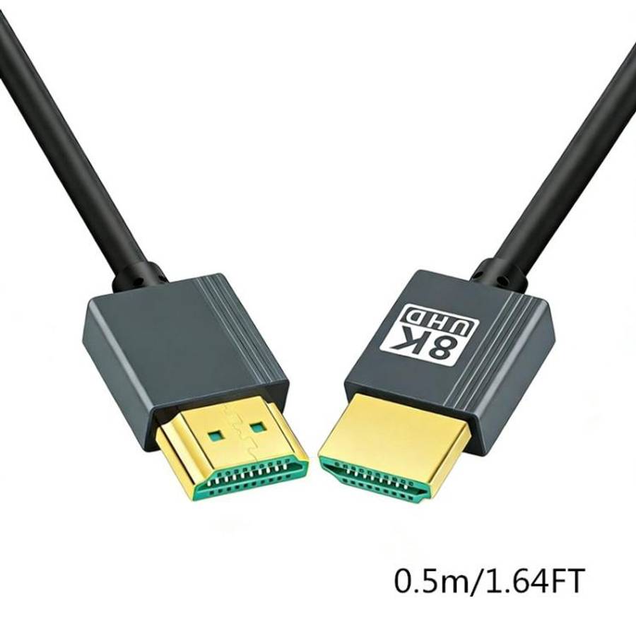 HDMI High-definition Cable 2.1 Version 8K Video Cable Computer TV Projector Connection Cable, 1.6...