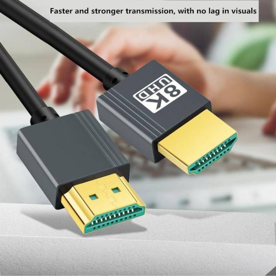 HDMI High-definition Cable 2.1 Version 8K Video Cable Computer TV Projector Connection Cable, 1.6...