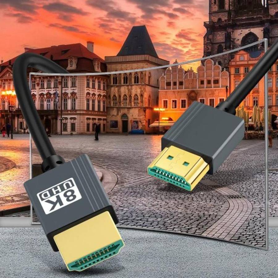HDMI High-definition Cable 2.1 Version 8K Video Cable Computer TV Projector Connection Cable, 1.6...