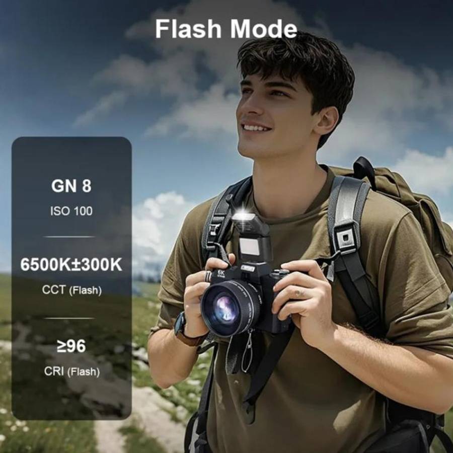 JMARY FM-06R For Camera Mini Flash Fill Light Hot Shoe Mount 300mAh Rechargeable LED Light