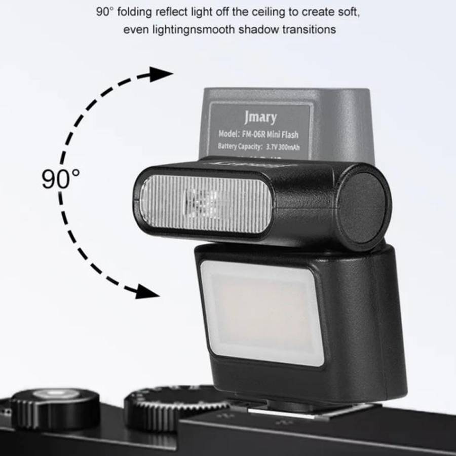 JMARY FM-06R For Camera Mini Flash Fill Light Hot Shoe Mount 300mAh Rechargeable LED Light
