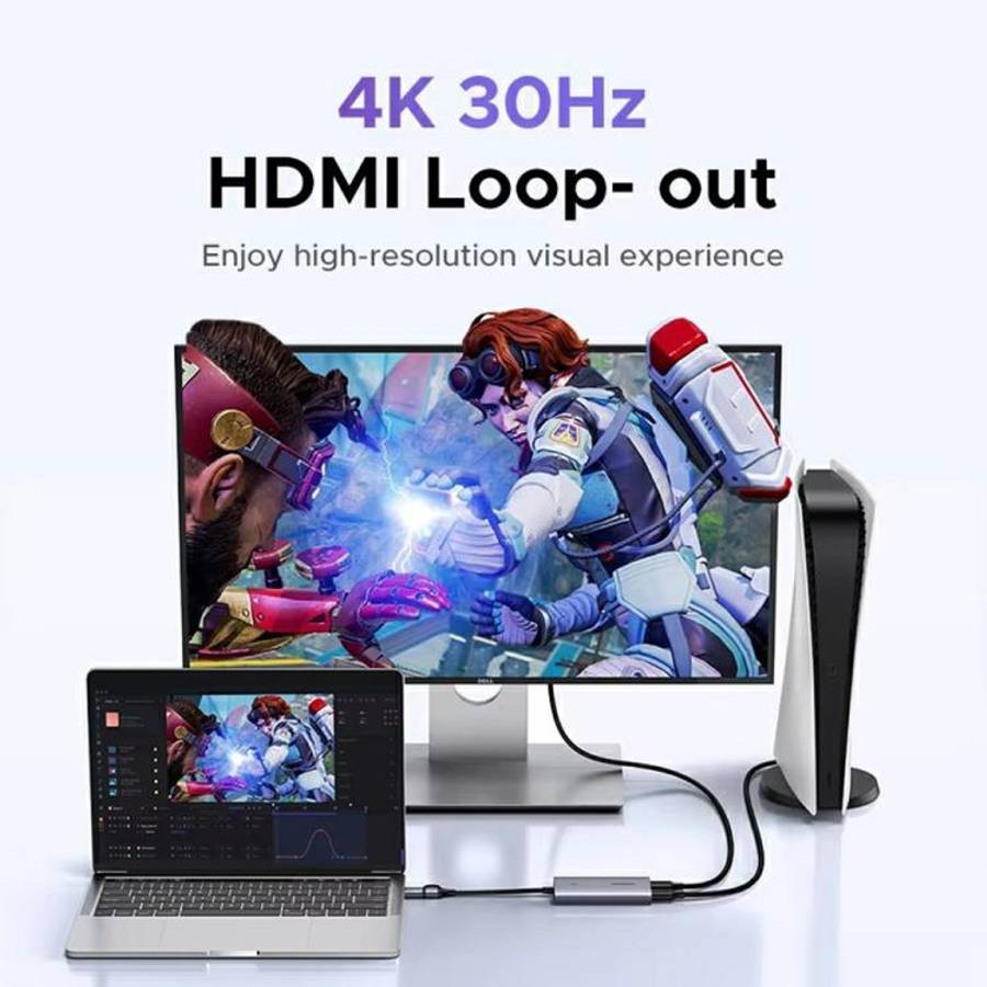 UGREEN CM726-25773 With 4K HD Loop Out USB A / USB C 2 in 1 2K / 30Hz Video Capture Card