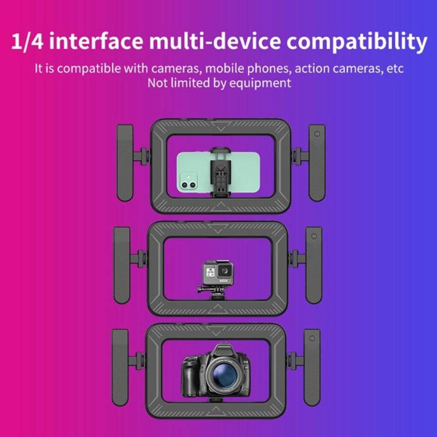 K03 Bluetooth Phone Remote Control Holder Handheld Ring Light 3 Color Temperature LED Fill Light