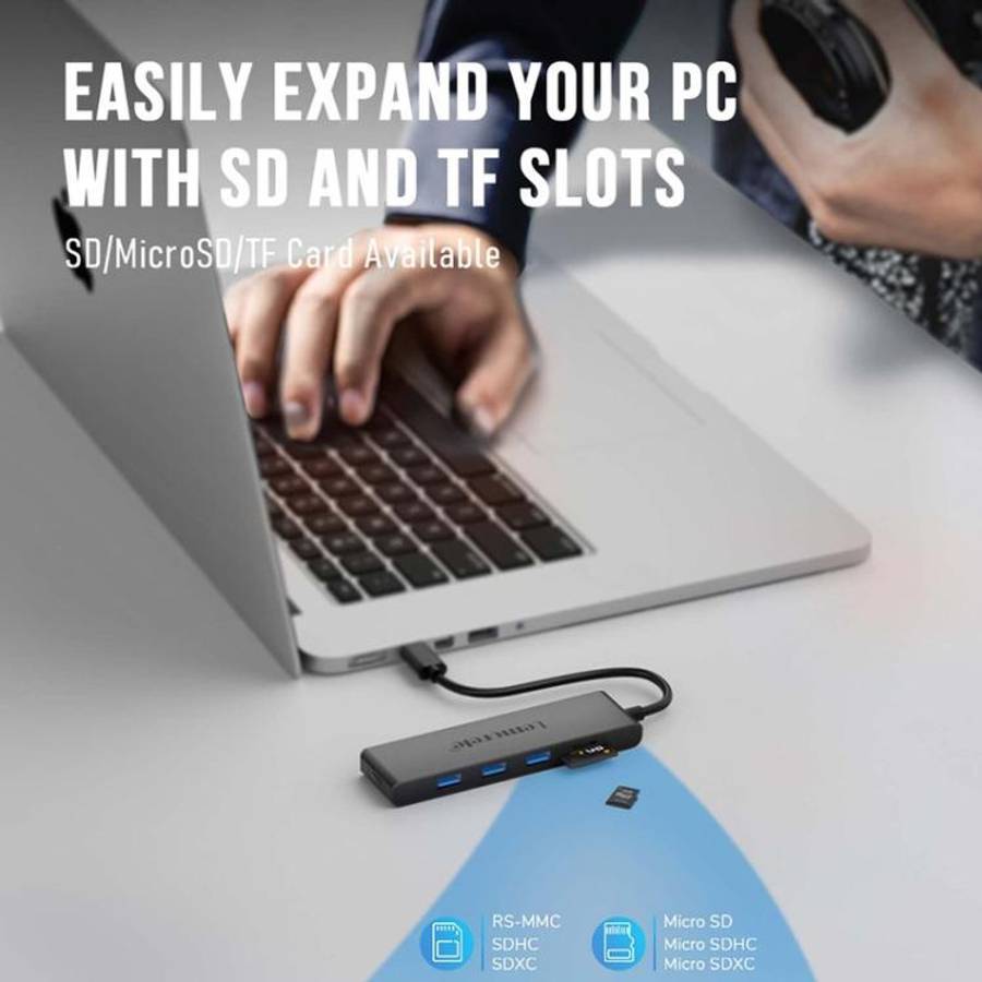 Lemorele TC23L 6 in 1 Docking Station 4K Display Gigabit Network 100W PD Adapter