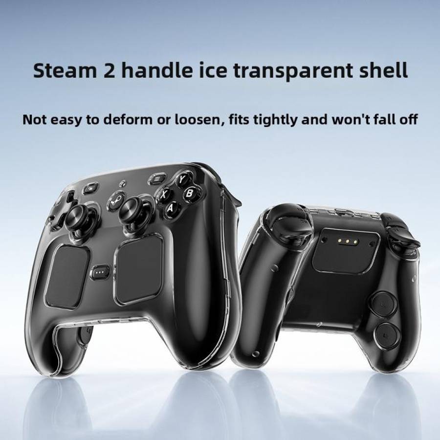 For 2026 Steam Controller 2 Transparent Crystal PC Hard Shell Anti-Drop Protective Case