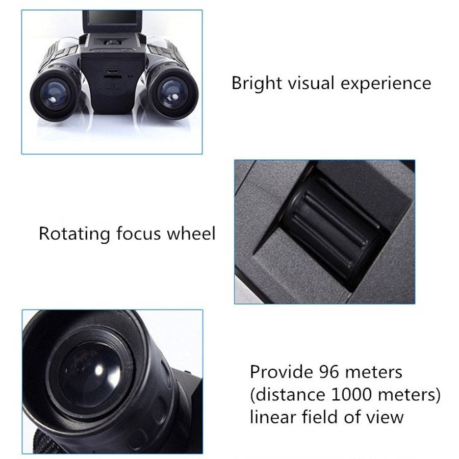 12x32 HD Telescope Outdoor Binocular Digital Telescope Multifunctional Video Camera Telescope, 12X32