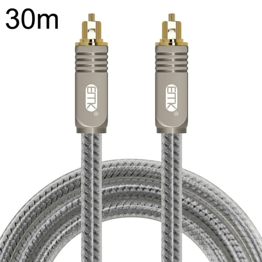 EMK YL/B Audio Digital Optical Fiber Cable Square To Square Audio Connection Cable, Length:, 1m, ...
