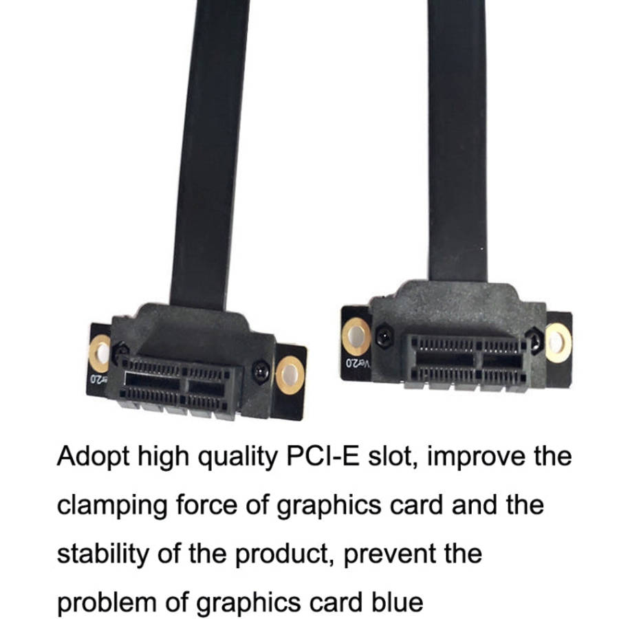 PCI-E 3.0 1X 90 Degrees Graphics Card / Wireless Network Card Extension Cable, Cable Length:, 5cm...