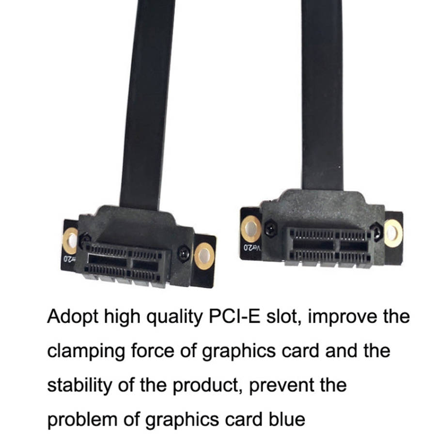 PCI-E 3.0 1X To 1X 90 Degrees Reverse Graphics Card / Wireless Network Card / Conversion Card Ext...