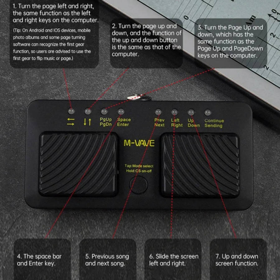 M-VAVE CUBE TURNER PRO Electric Guitar Effect Loop Bluetooth Spectrometer Controller, CUBE TURNER...
