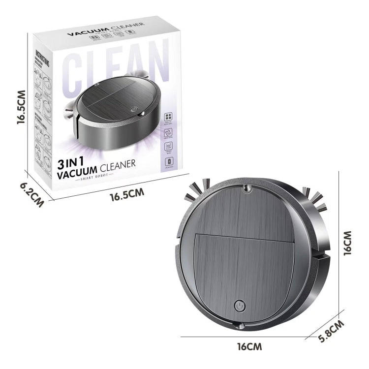 Intelligent Sweeper Robot Home Automatic 3 In 1 Integrated Cleaning Machine Vacuum Cleaner, Batte...