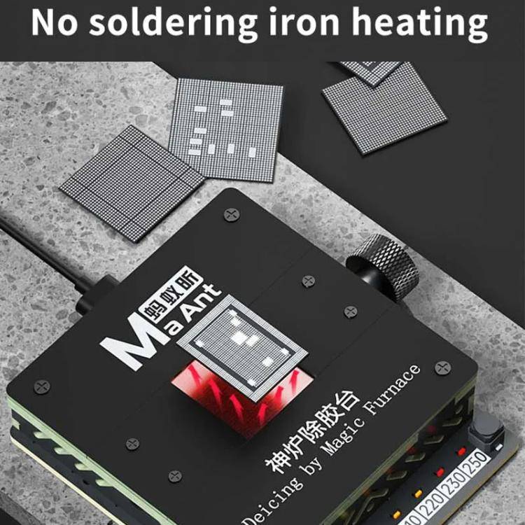 Cell Phone Fixed CPU Font IC Chip Heating Degumming Platform Repair Tool Fixture, Degumming Platform