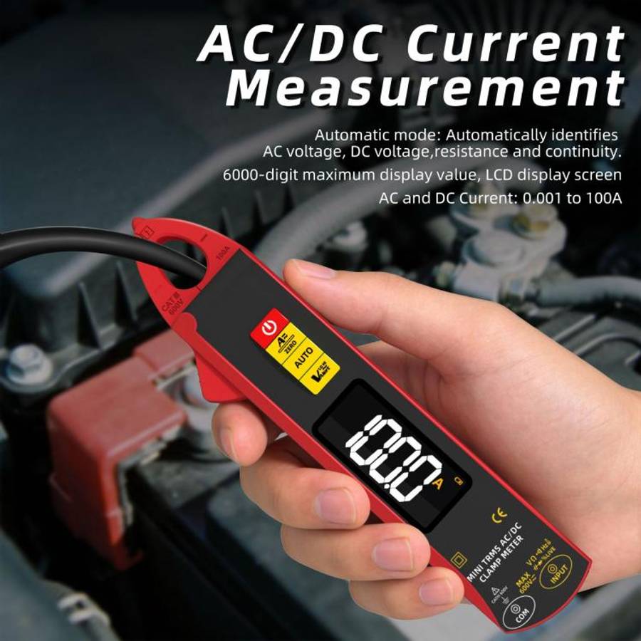 High Precision Smart Clamp Meter AC/DC 100A 6000-Count Multimeter, UX1