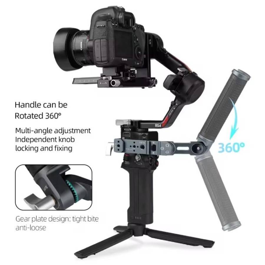 XILETU Adjustable Angle Handle Grip For DJI RS 4 Mini/RS 4 Pro/RS 4/RS 3 Mini/RS 3 Pro/RS 2 Stabi...