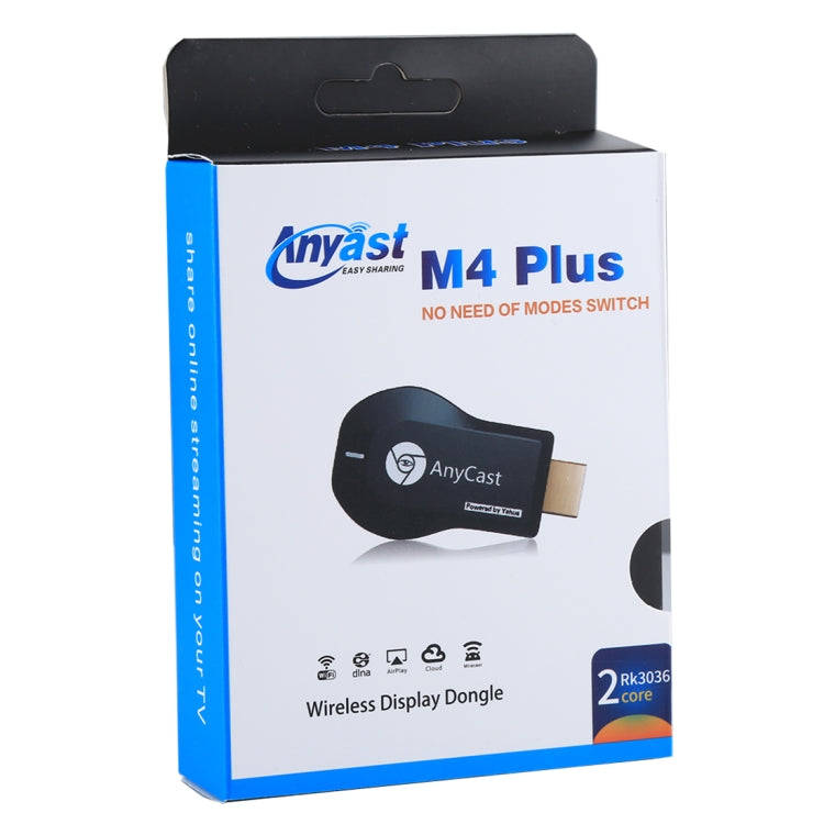 M4 Plus Wireless WiFi Display Dongle Receiver Airplay Miracast DLNA 1080P HDMI TV Stick for iPhon...