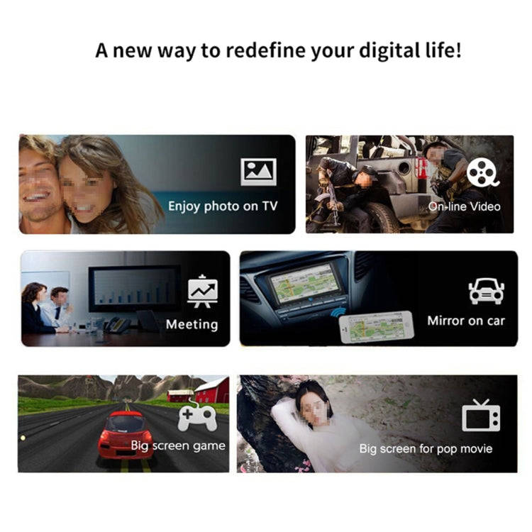 M4 Plus Wireless WiFi Display Dongle Receiver Airplay Miracast DLNA 1080P HDMI TV Stick for iPhon...