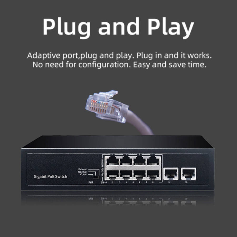COMFAST CF-SG181P 10 Port Gigabit POE Ethernet Switch 20Gbps Backplane Bandwidth Monitoring