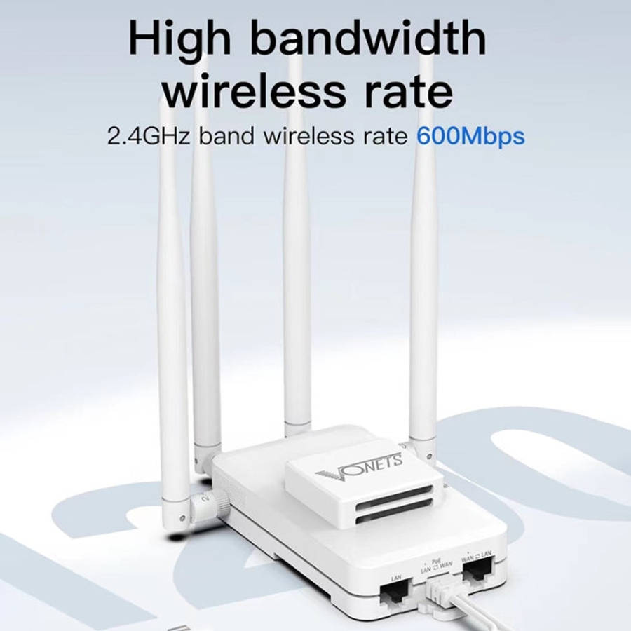 VONETS VAR600-H 600Mbps Wireless Bridge WiFi Repeater, With Power Adapter + DC Adapter Set, With ...
