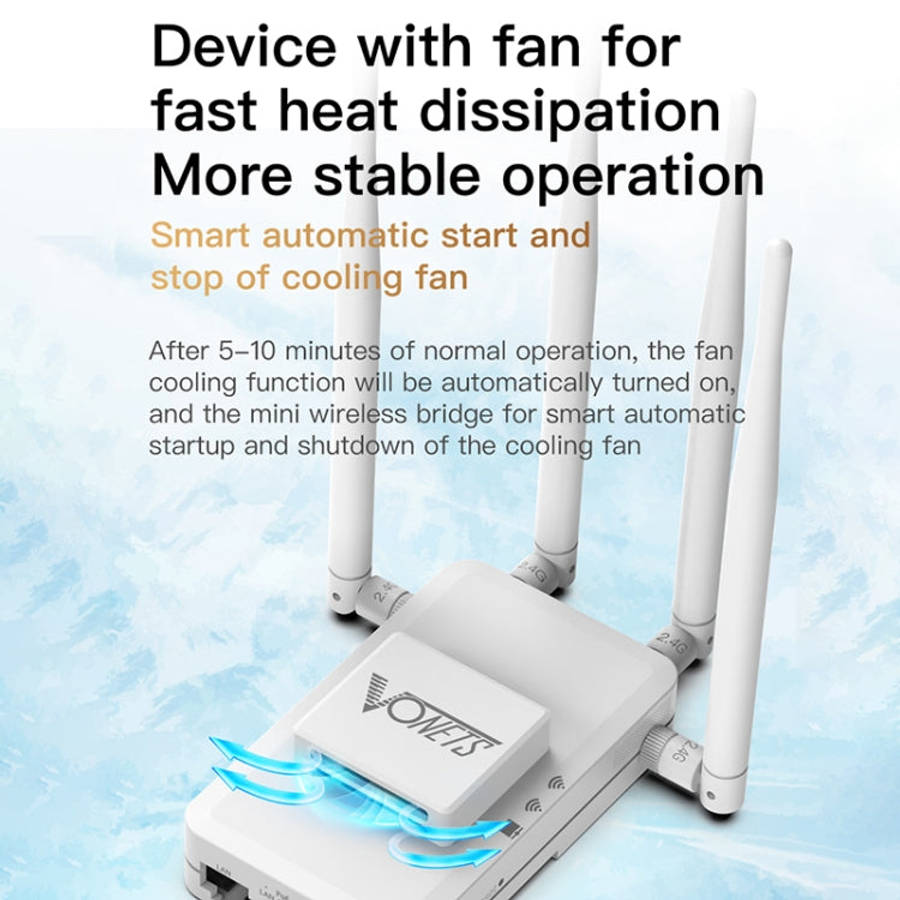 VONETS VAR600-H 600Mbps Wireless Bridge WiFi Repeater, With Power Adapter + DC Adapter Set, With ...