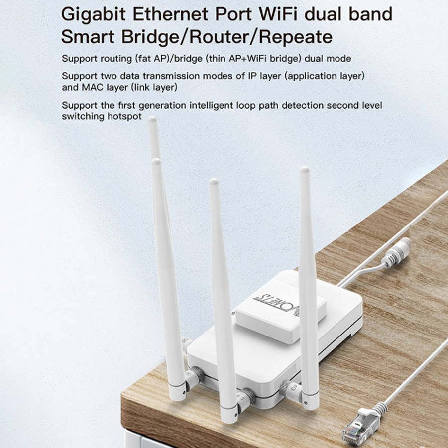 VONETS VAR1200-L 1200Mbps Wireless Bridge Built-in Antenna Dual-Band WiFi Repeater, With DC Adapt...