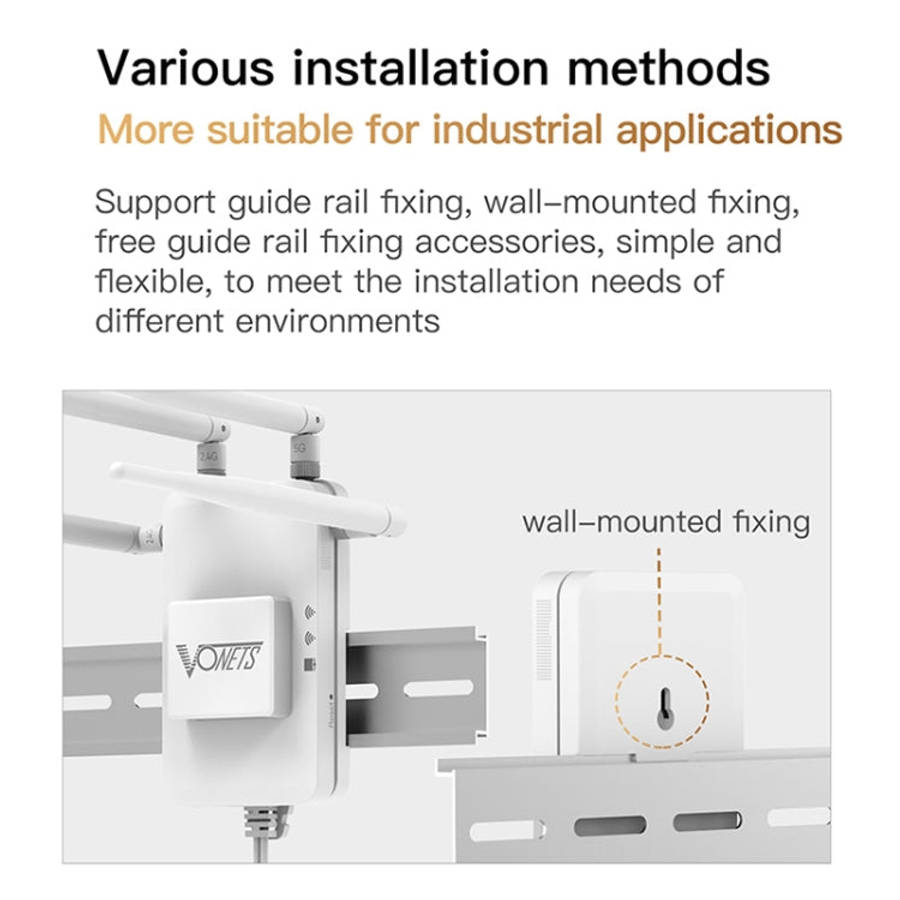 VONETS VAR1200-L 1200Mbps Wireless Bridge Built-in Antenna Dual-Band WiFi Repeater, With DC Adapt...