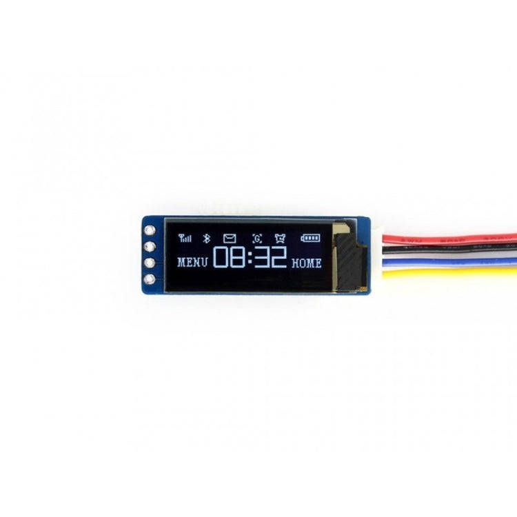 Waveshare 0.91 inch OLED Display Module, 128x32 Pixels, I2C Interface, 14657