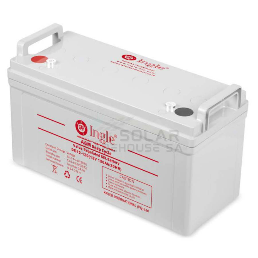 120Ah 12v Ingle German AGM Deep Cycle Gel Battery
