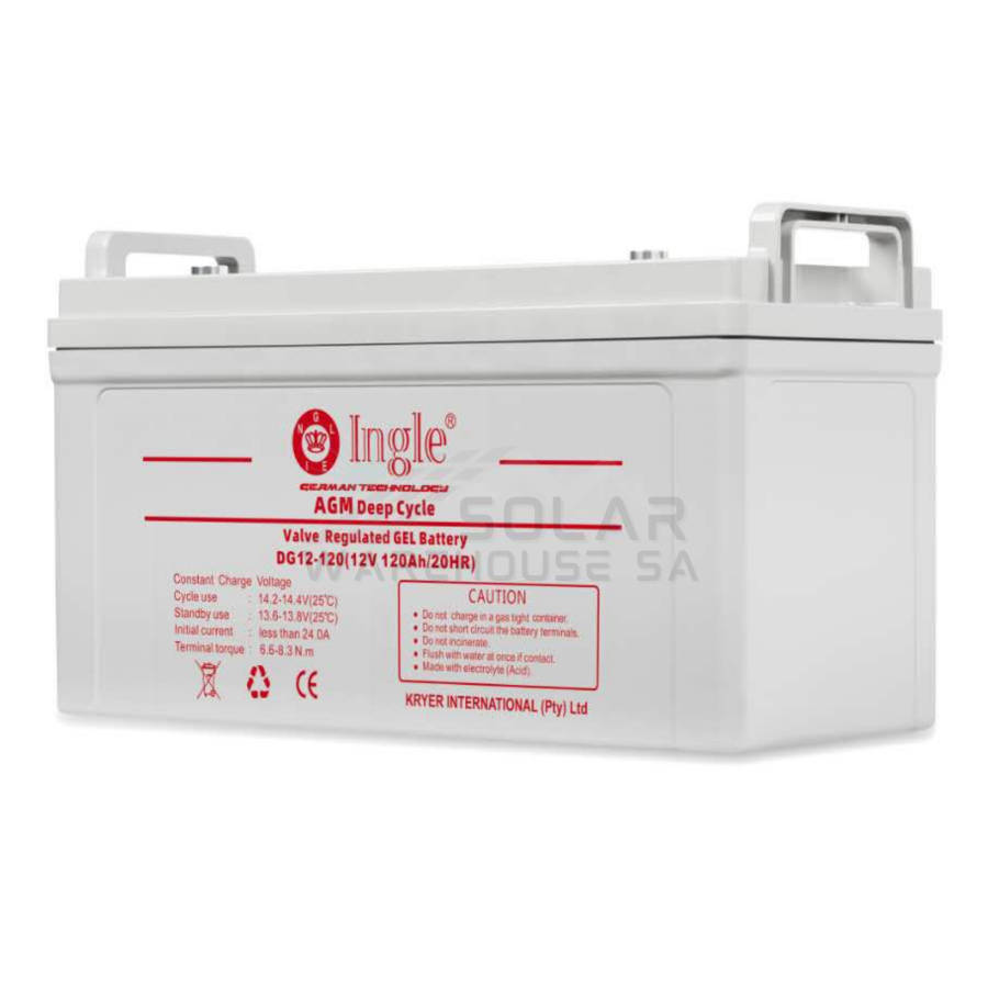 120Ah 12v Ingle German AGM Deep Cycle Gel Battery