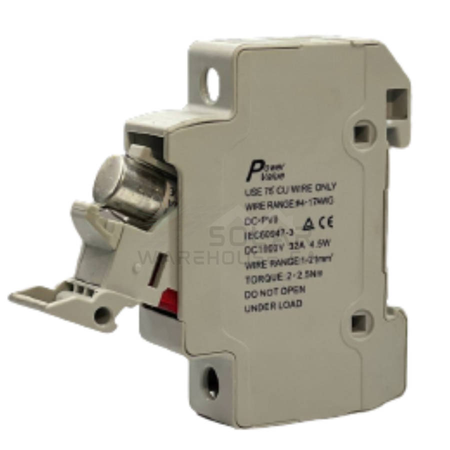 DC Fuse & Holder 30A  10 X 38mm (Includes Fuse)