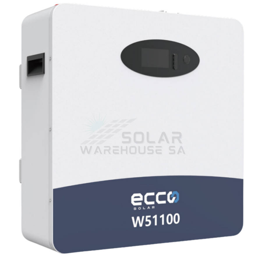 Ecco 51.2v 100ah 5.12kWh Lithium Battery W51100 Wall-Mounted