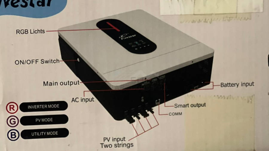 Hybrid Inverter 48V 15KVA / 12KW MPPT Hybrid Inverter Fivestar