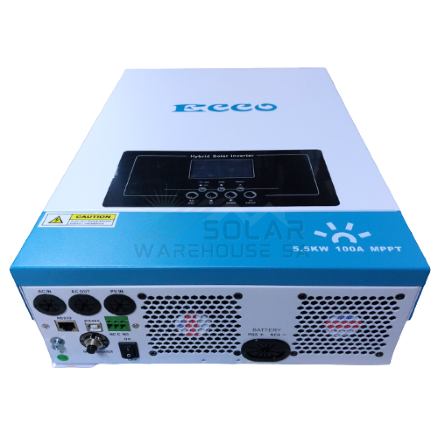 Hybrid Inverter 48V 5.5 KVA 5500W MPPT 100A Inverter Pure Sine Wave - Ecco+Wifi (1st Gen)