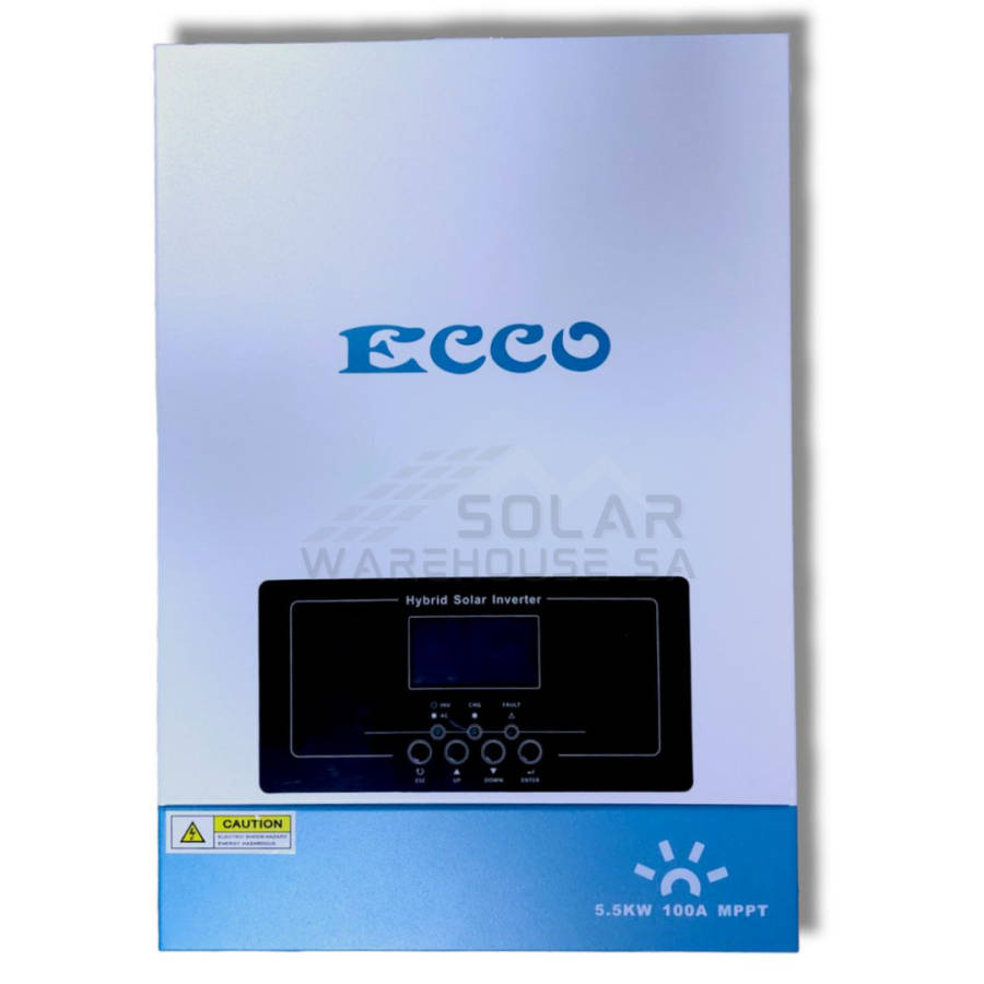 Hybrid Inverter 48V 5.5 KVA 5500W MPPT 100A Inverter Pure Sine Wave - Ecco+Wifi (1st Gen)