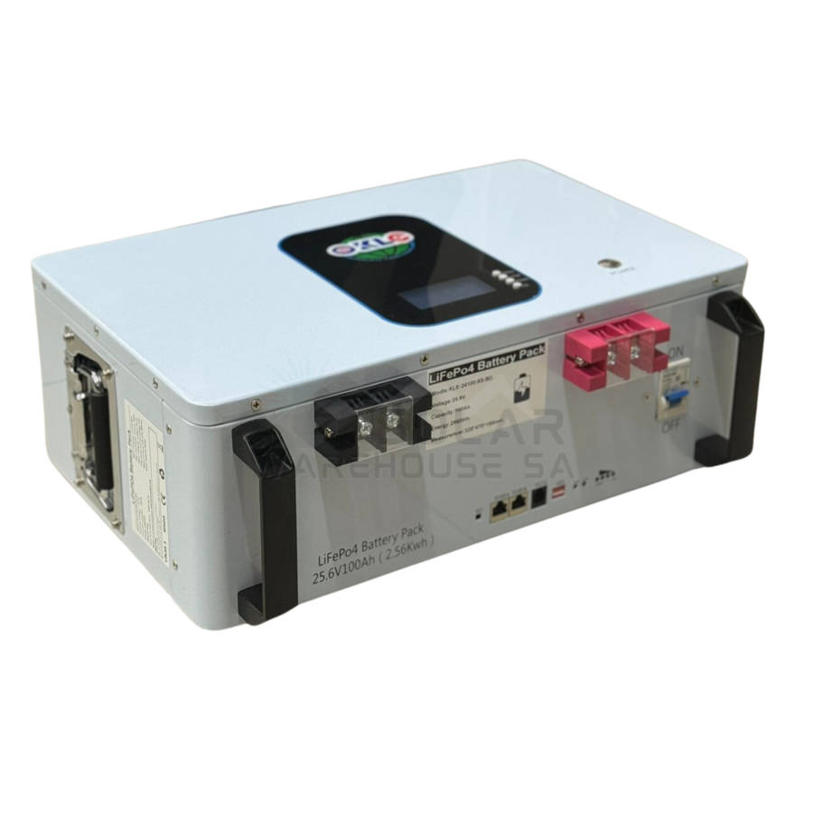 KLE 24V 100AH 2.56kWh Lithium ion Battery LifeP04 Battery Pack