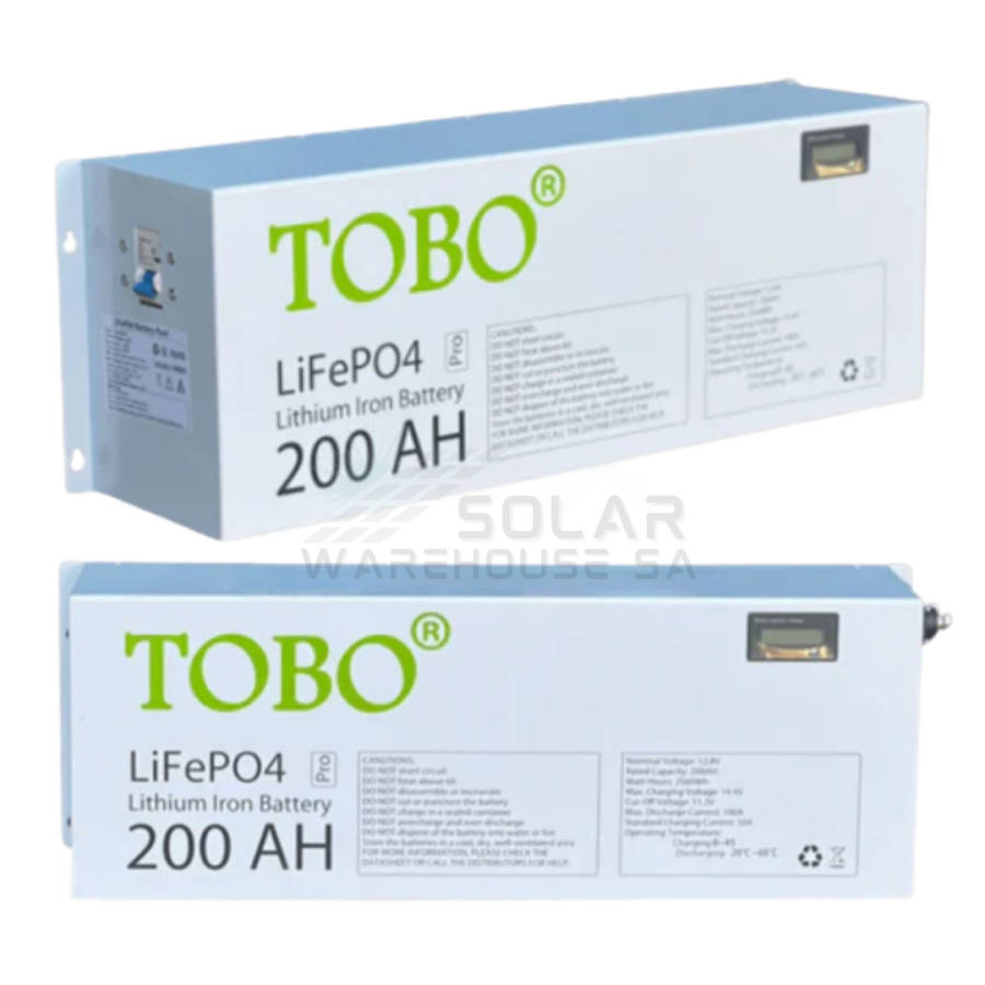 Tobo 12v 200AH 2.56kWh Lithium Battery LifeP04 Battery(Wall Mount)