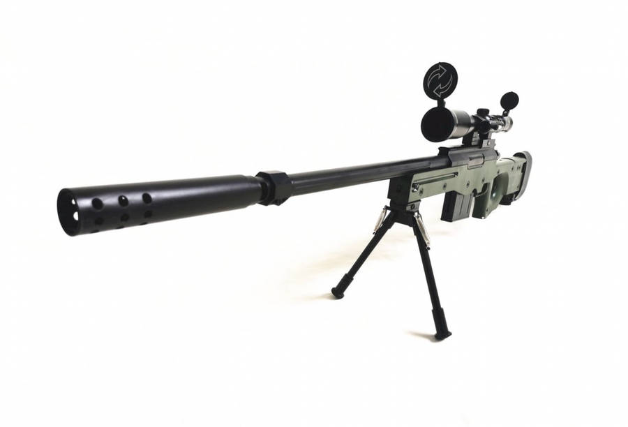 Airsoft Plastic AWM Rifle Sniper BB Toy Gun 1.09m In Length +BB Pellet