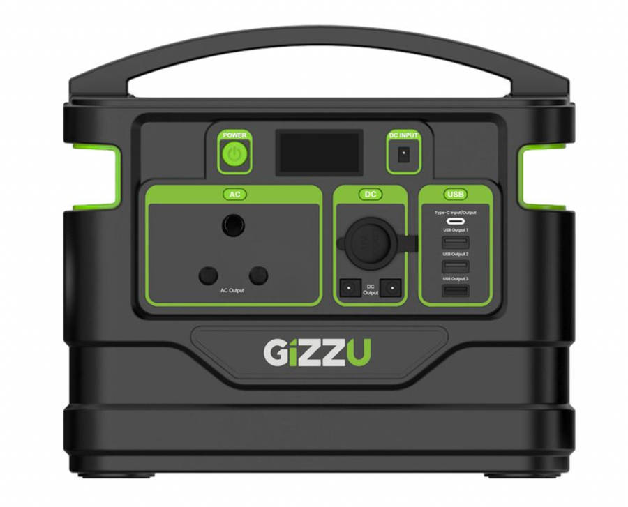 Gizzu 518Wh Portable Power Station 1 x 3 Prong SA Plug Point