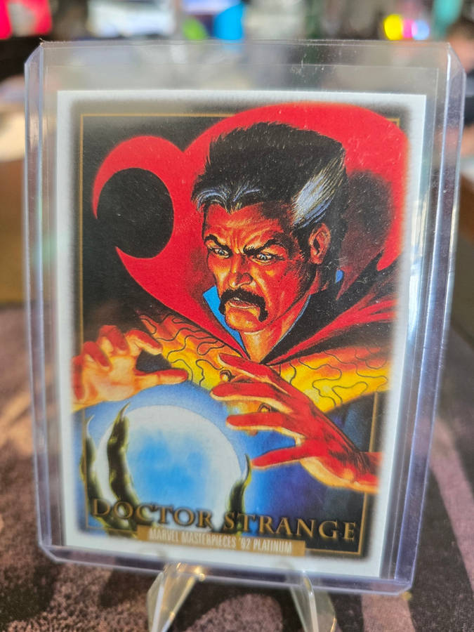 2024 Sky Box Marvel Masterpieces '92 Platinum - Doctor Strange 24 - Leather