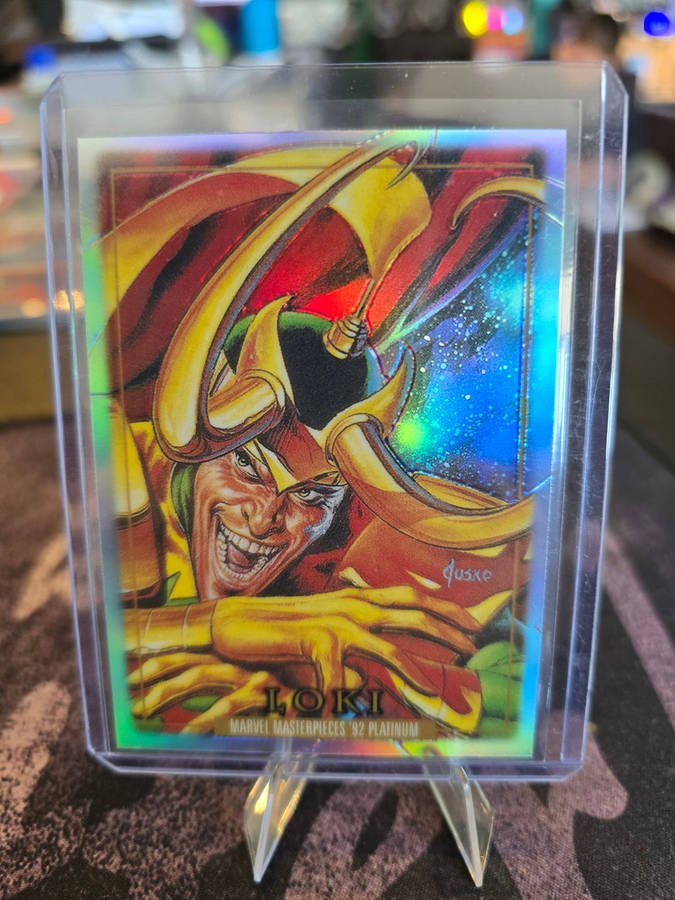2024 Sky Box Marvel Masterpieces '92 Platinum - Loki 50 - Rainbow