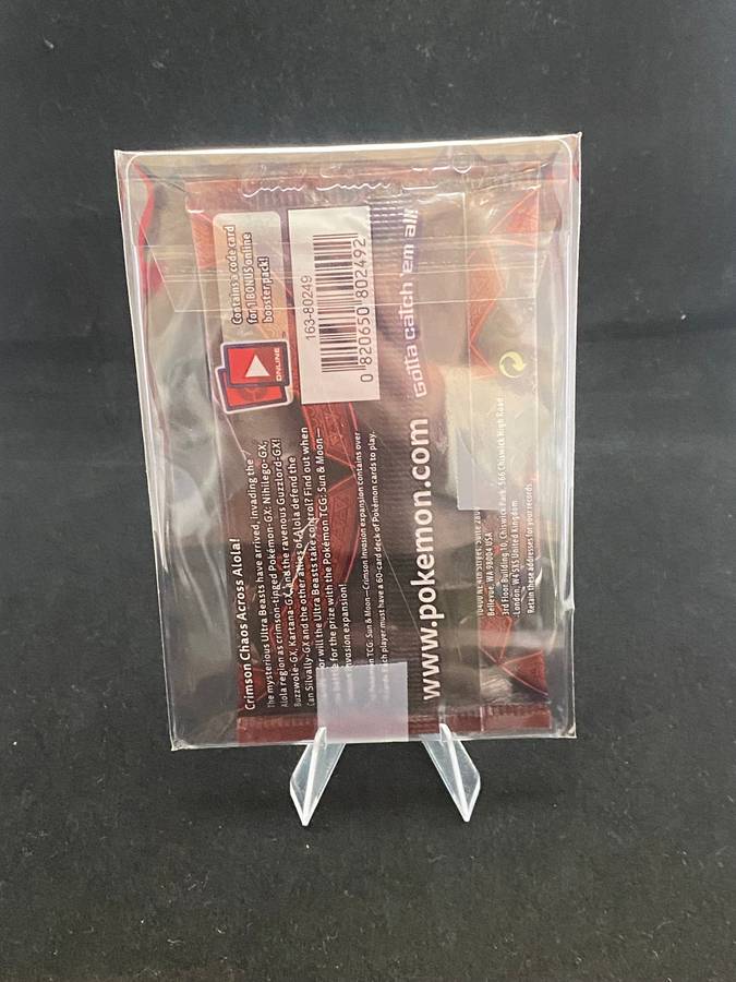 Pokémon - VINTAGE - SEALED - Sun & Moon Crimson Invasion - Guzzlord -Booster Pack