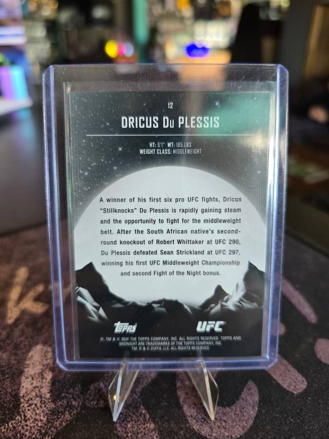 Topps Midnight UFC 2024 - Dricus Du Plessis - 018/125