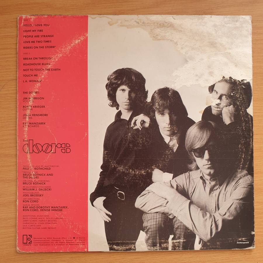 The Doors  Greatest Hits - Vinyl LP Record - Very-Good+ Quality (VG+)